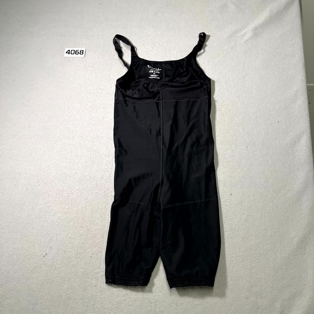 Isavela Compression Garment Bodysuit Shapewear Womens Large Black Lace Trim